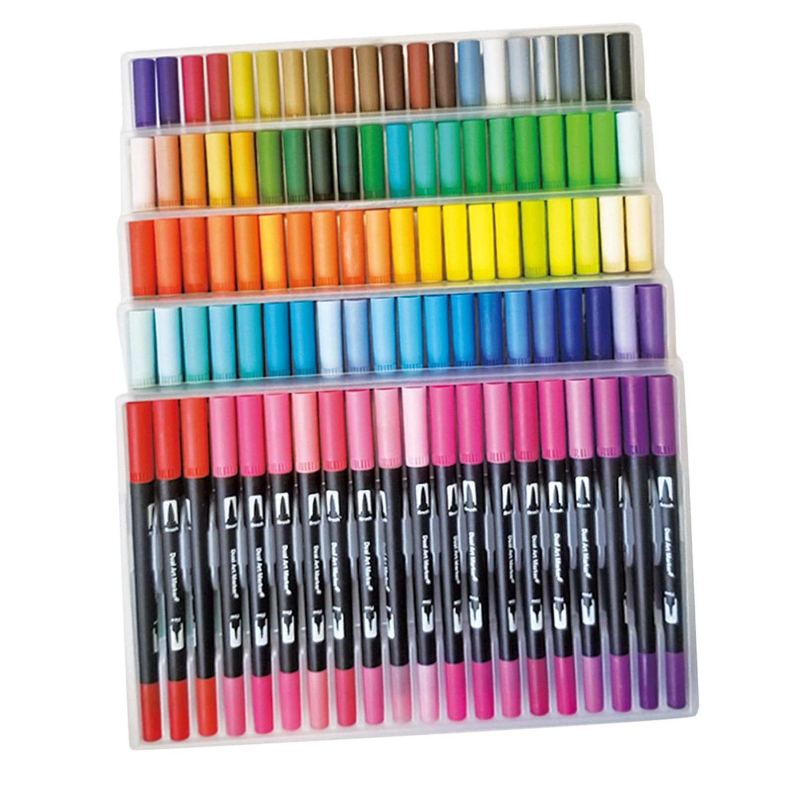 60/ Brush Pen Brush Water Based Paint Markers for 100 Pieces